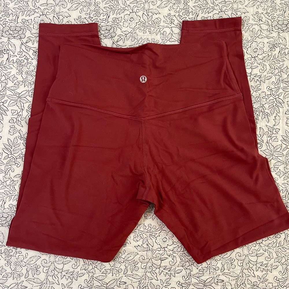 Lululemon Wine Colored Align Athletic Leggings